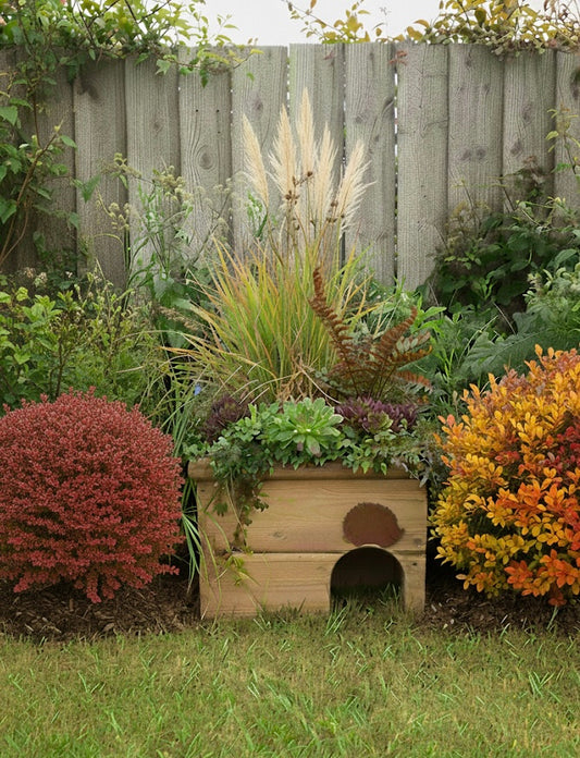Hedgehog House With Planter Top