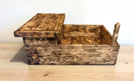 Indoor Tortoise House, Guinea Pig House, Pet house, Pet run With Lid to reveal open storage or petting area