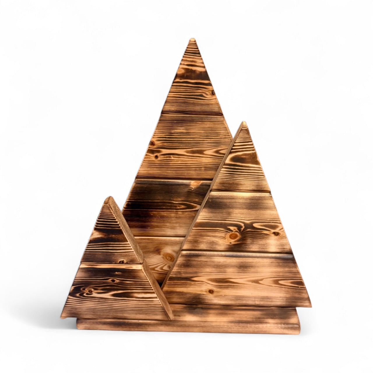 Wooden Christmas tree decoration for shelf/ mantle piece