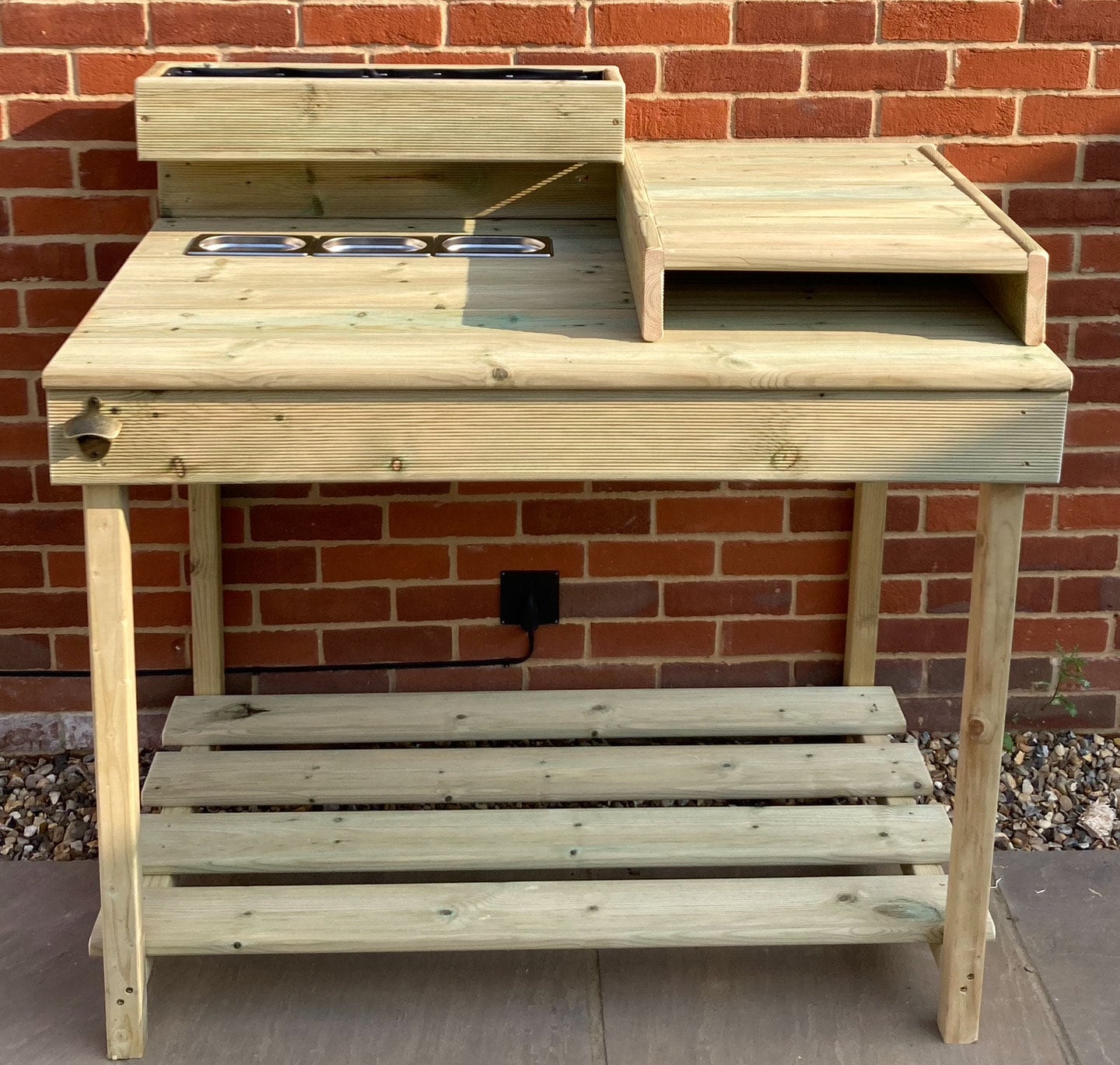 Outdoor pizza kitchen suitable for most ovens/ pizza table/ pizza oven table/ pizza oven kitchen/ outdoor serving table/ pizza oven stand.