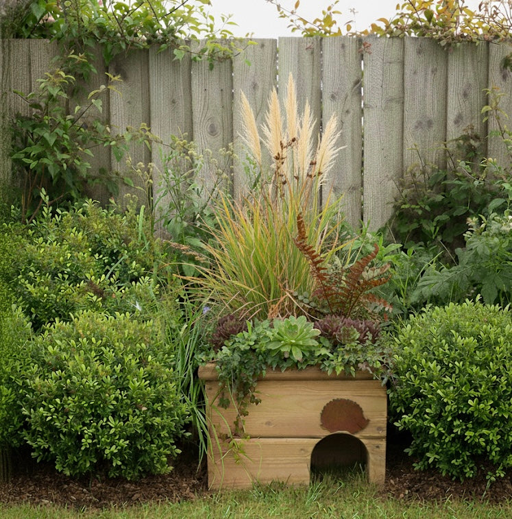 Hedgehog House With Planter Top