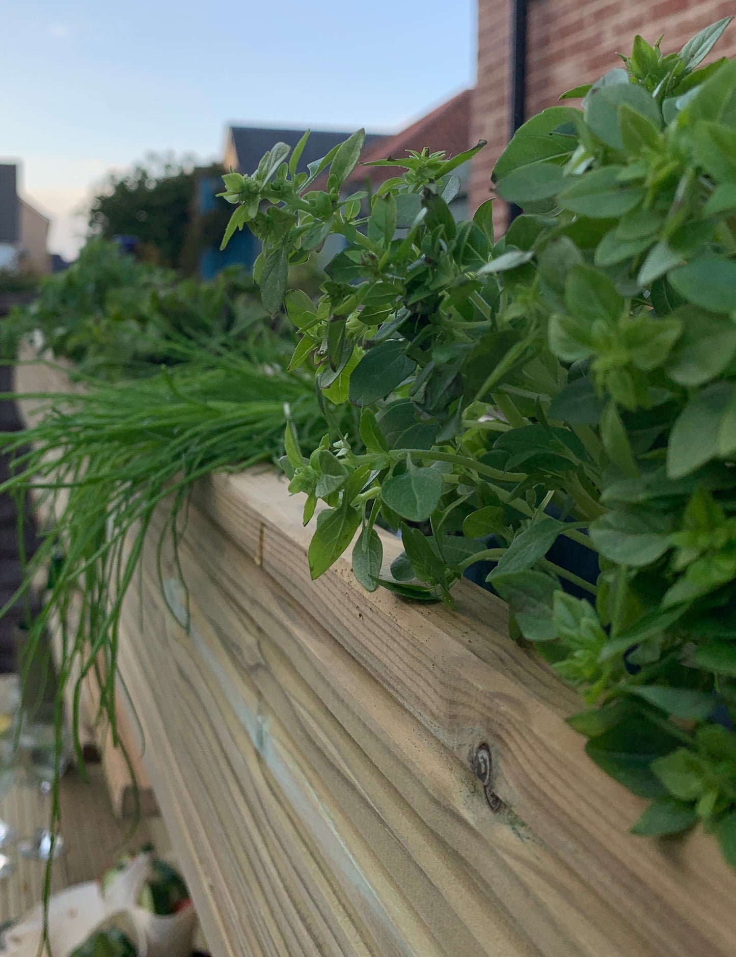 Pizza Table/ Drinks table/ BBQ table with planter top and single cupboard