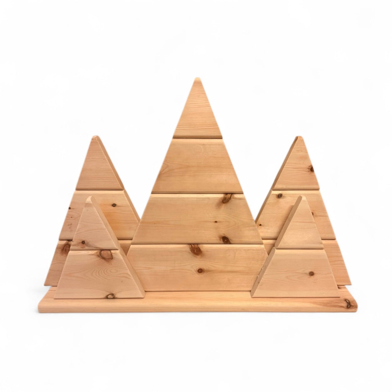 Wooden Christmas tree decoration for shelf/ mantle piece