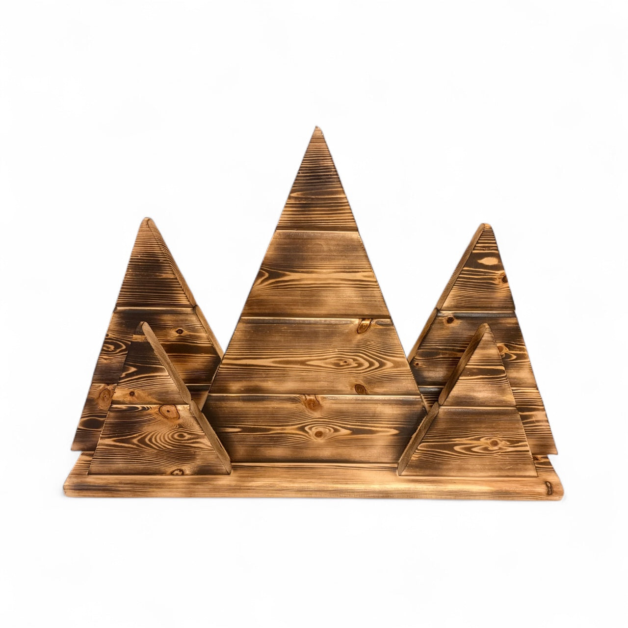 Wooden Christmas tree decoration for shelf/ mantle piece