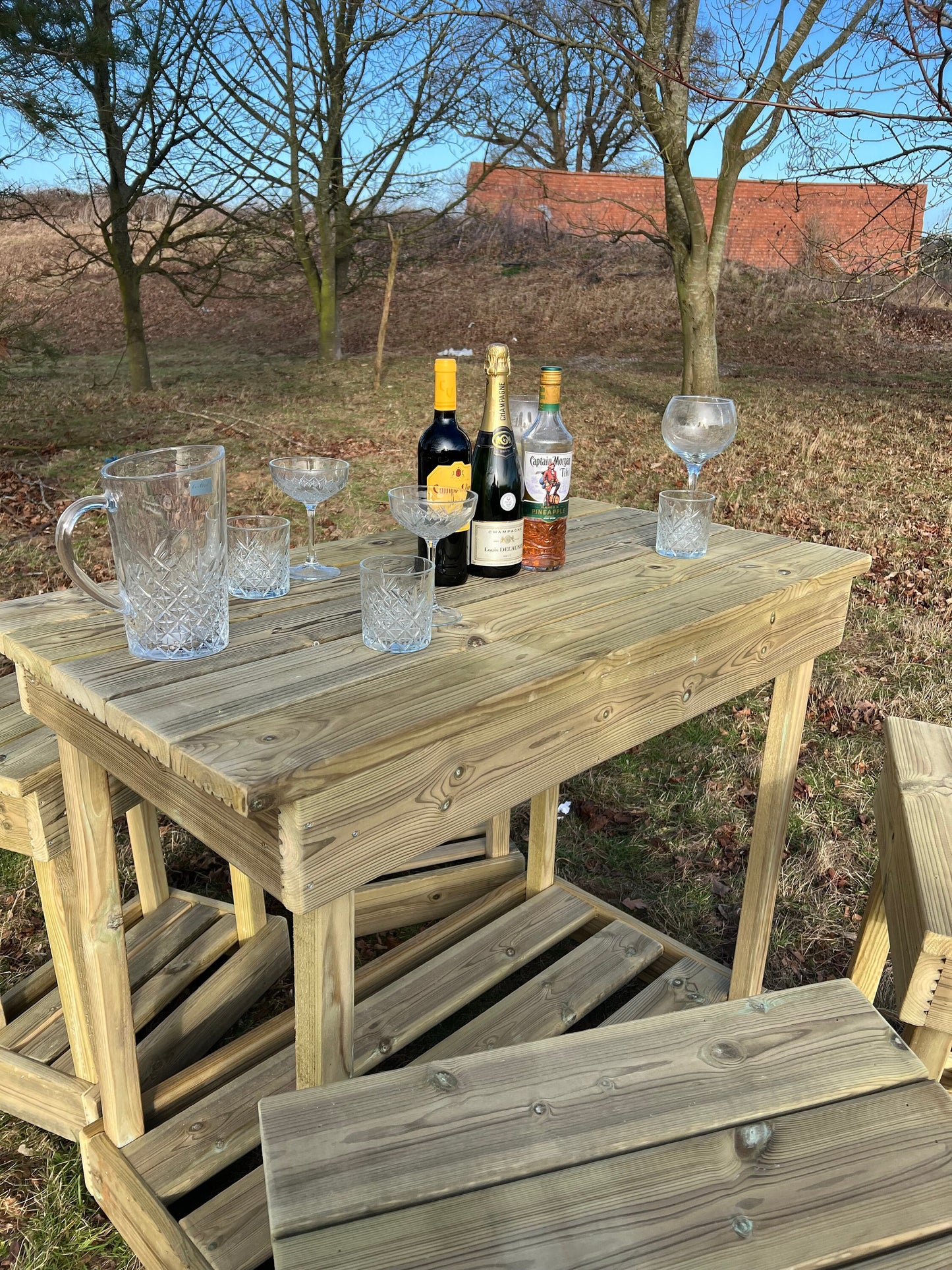 Outdoor seating, bar stool and table, outdoor bbq garden table and chairs